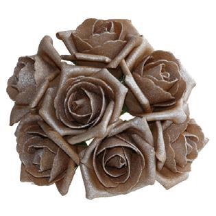 foam roos Emilia antique Coffee doos 42 Parelmoer bloemen, Huis en Inrichting, Woonaccessoires | Kunstplanten en Kunstbloemen