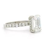 Zonder Minimumprijs - Ring Platina - 3.50ct. tw. Diamant, Nieuw