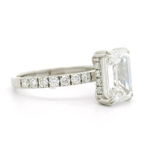 Zonder Minimumprijs - Ring Platina - 3.50ct. tw. Diamant, Sieraden, Tassen en Uiterlijk, Ringen