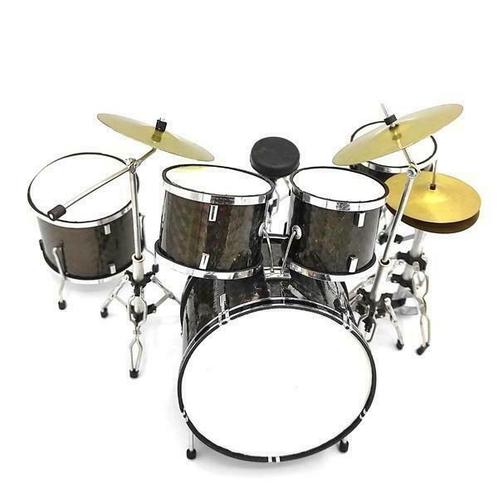 Miniatuur decoratief metallic drumstel, Verzamelen, Muziek, Artiesten en Beroemdheden, Overige typen, Nieuw, Ophalen of Verzenden