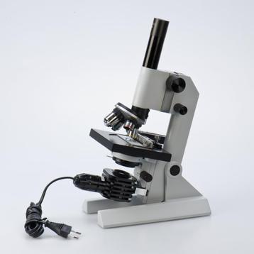Euromex Microscoop compleet met kruistafel en glaasjes! beschikbaar voor biedingen