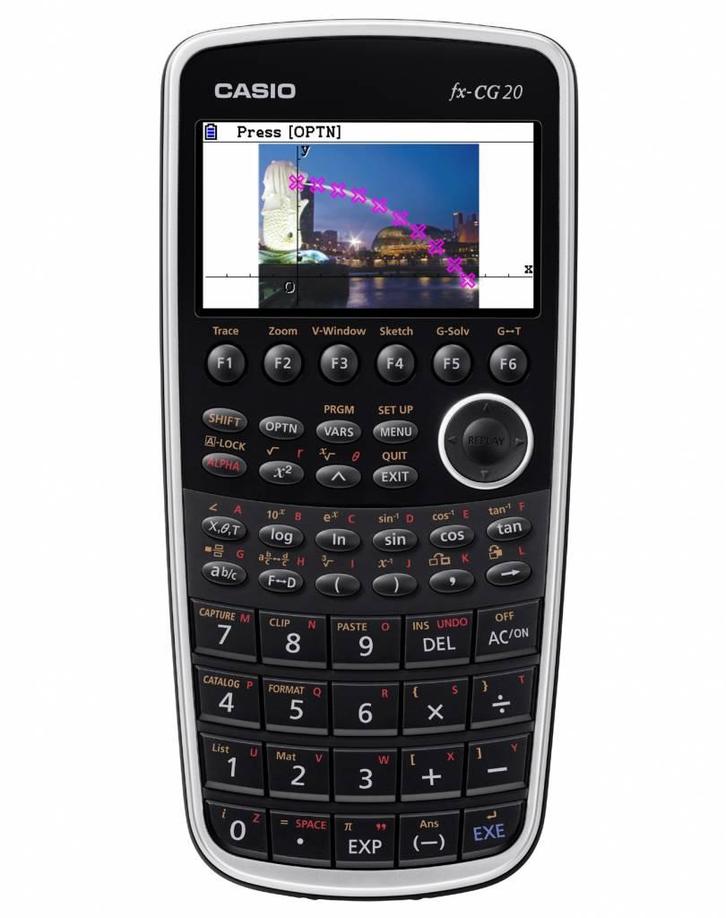 Casio FX-CG20 Grafische Rekenmachine, Diversen, Rekenmachines, Zo goed als nieuw, Verzenden