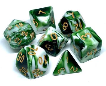 Polydice set - Green Hag beschikbaar voor biedingen