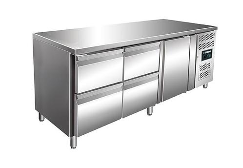 SARO Gekoelde werkbank met 1 deur en 2x sets van 2 lades - K, Zakelijke goederen, Horeca | Keukenapparatuur, Koelen en Vriezen