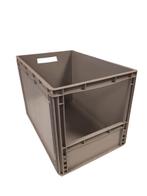 60x40x42 grijpbak, grijs, PP, vlakke bodem - Gebruikt, Per, Doe-het-zelf en Verbouw, Kratten en Dozen, 40 tot 60 cm, 50 tot 75 cm
