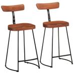 vidaXL Barkrukken 2 st 49x43x88 cm massief mangohout, Verzenden, Nieuw