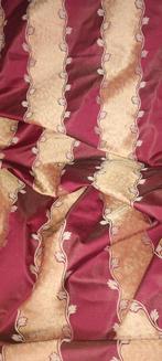 San Leucio prezioso tessuto damascato ederabordeaux-oro