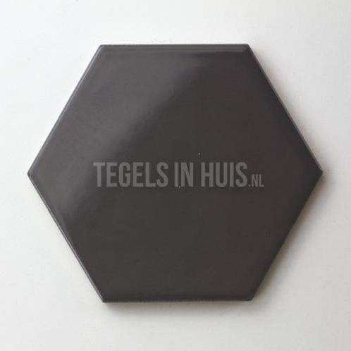 Wandtegel scale hexagon honingraad 6-hoekig donker grijs, Doe-het-zelf en Verbouw, Tegels, Wandtegels, Nieuw, 10 m² of meer, Keramiek