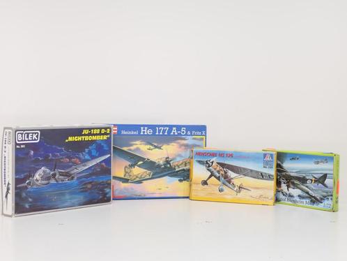 Schaal 1:72 4 duitse vliegtuigen uit de 2e wereld oorlog...., Hobby en Vrije tijd, Modelbouw | Vliegtuigen en Helikopters, Zo goed als nieuw