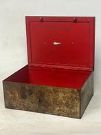 Kist - IJzer - ijzeren betaalkist, Antiek en Kunst