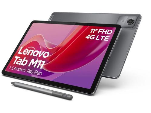 Lenovo Tab M11 (ZADB0299SE, incl pen en folio case) Grijs, Huis en Inrichting, Woonaccessoires | Overige, Zo goed als nieuw, Verzenden