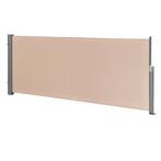 Windscherm uittrekbaar zijluifel 300x120 cm zandkleurig, Verzenden, Nieuw