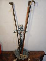 Paraplustandaard/rek - jagers - massief brons, Gepatineerd