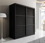 Kledingkast 180cm zwart Schuifdeuren - Garderobekast, Huis en Inrichting, Kasten | Vitrinekasten, 150 tot 200 cm, Nieuw, Modern