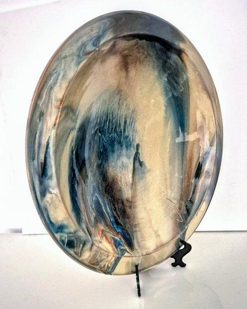 Schaal -  43 cm - Zeldzaam Design - Boho Chique -, Antiek en Kunst, Antiek | Glas en Kristal