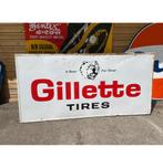 Gilette Tires Metalen Bord - Origineel - 236 x 114 cm, Huis en Inrichting, Woonaccessoires | Wanddecoraties, Ophalen, Gebruikt