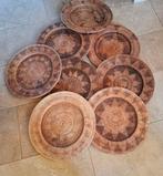 Onderbord (8) - Rattan, Bamboe - Onderborden-Wandbord.