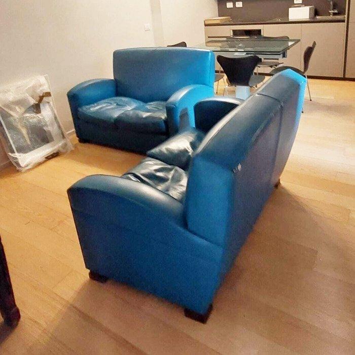 Poltrona Frau - Sofa (2) - Tabarin - leer, Antiek en Kunst, Antiek | Meubels | Stoelen en Banken