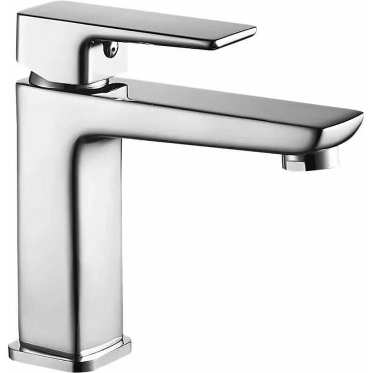 REA Laag model wastafelkraan - chroom - eengreeps - messi..., Doe-het-zelf en Verbouw, Sanitair, Nieuw, Ophalen of Verzenden