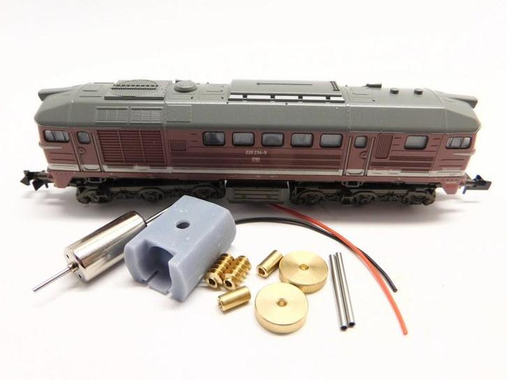 micromotor NM070C motor ombouwset voor Minitrix BR 220, CSD, Hobby en Vrije tijd, Modeltreinen | N-Spoor, Gelijkstroom, Overige typen