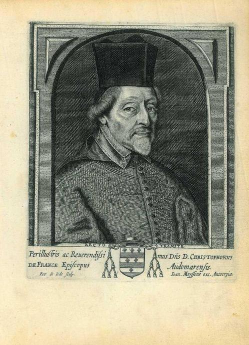 Portrait of Christophe de France, Antiek en Kunst, Kunst | Etsen en Gravures