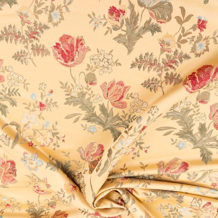 Tessuto Broccato (Lampasso) Italiano - champagne zijde –, Antiek en Kunst, Antiek | Kleden en Textiel