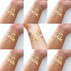 Bride to Be wit met goud sjerp, button, armband en tatoeage, Verzenden, Wit, Sweet-One, Nieuw