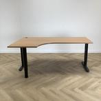 hoekbureau (links) met kabel doorvoer 180x120 cm, beuken -, Huis en Inrichting, Ophalen of Verzenden, Gebruikt, Bureau