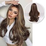 Bruine Pruik met Blond - Pruiken Dames - Wig - 70 cm