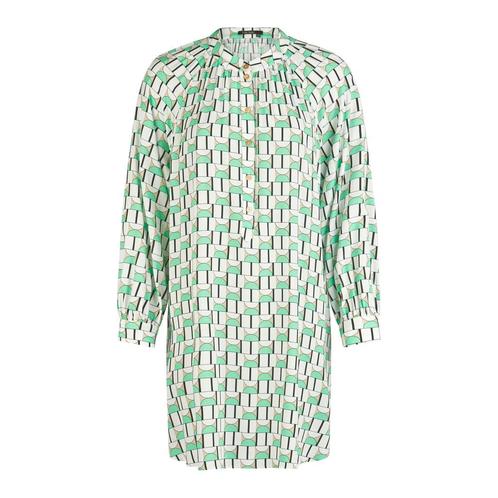 Marc Aurel • jurk met geo motief • 36, Kleding | Dames, Jurken, Groen, Nieuw, Maat 36 (S), Verzenden