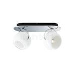 Fabbian Beluga White Plafond-/Wandlamp 2-lichts, opaalglas w, Huis en Inrichting, Lampen | Plafondlampen, Verzenden, Nieuw