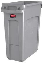 Rubbermaid Slim Jim container met luchtsleuven 60 liter - gr, Verzenden