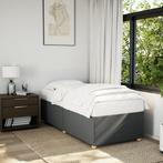 vidaXL Bedframe zonder matras, donkergrijs, eenpersoonsstof, Huis en Inrichting, Eenpersoons, Verzenden, Nieuw, Stof