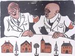 Spotprent Hitler en Streicher over bouwprojecten in Neure..., Antiek en Kunst, Verzenden
