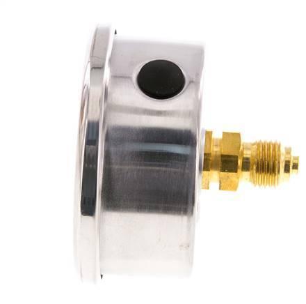 0..400 Bar Glycerine Manometer Achteraansluiting RVS/Messing, Doe-het-zelf en Verbouw, Overige Doe-het-zelf en Verbouw, Nieuw