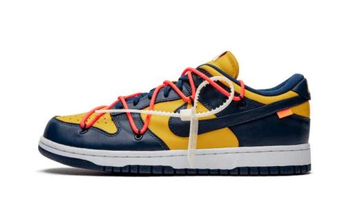 Nike Dunk Low Off-White Michigan - maat 45 (Sneakers), Kleding | Dames, Schoenen, Sneakers of Gympen, Wit, Nieuw, Verzenden