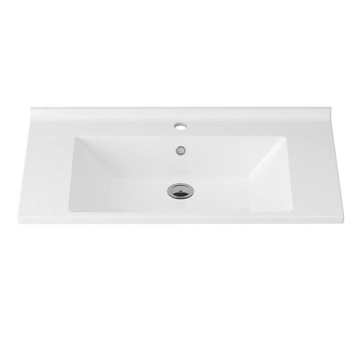Wastafel AquaSplash Hayat 80cm tbv 33768-127903 Glans Wit, Doe-het-zelf en Verbouw, Sanitair, Ophalen of Verzenden