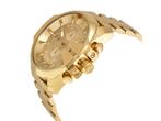 Diesel Mega Chief DZ4360 Herenhorloge 51 mm - Goudkleurig, Verzenden, Zo goed als nieuw