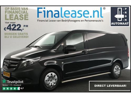 Mercedes-Benz Vito 114 CDI Lang AUT Airco Cruise €437pm, Auto's, Bestelauto's, Te koop, Automaat, Diesel, Zwart, Mercedes-Benz