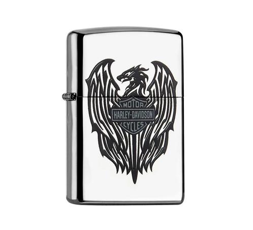 Zippo Harley-Davidson Black dragon, Verzamelen, Rookartikelen, Aanstekers en Luciferdoosjes, Aansteker, Verzenden