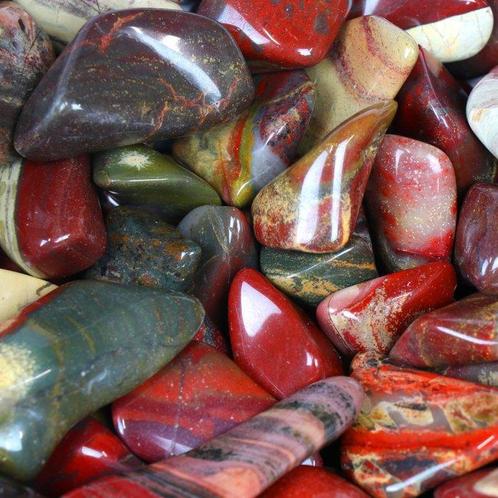 Regenboogjaspis - Geslepen stenen - Kavel- 1 kg, Verzamelen, Mineralen en Fossielen