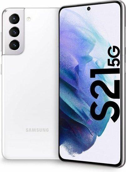 nieuwstaat Samsung Galaxy S21 128GB wit + 12 maanden gara..., Telecommunicatie, Mobiele telefoons | Samsung, Nieuw, Verzenden