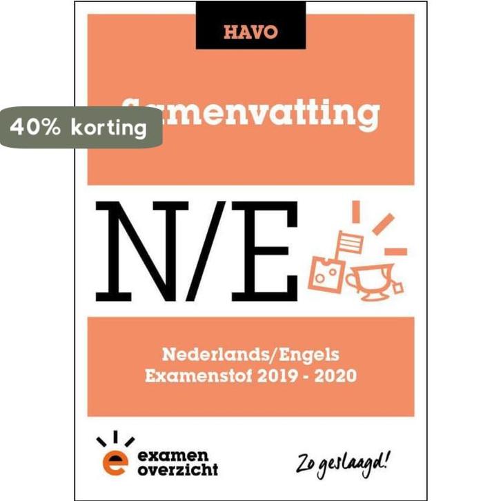 ExamenOverzicht - Samenvatting Nederlands en Engels HAVO, Boeken, Schoolboeken, Gelezen, Verzenden