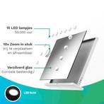 2dekans | Mirlux Hollywood Spiegel 58x48CM - USB & USB-C, Huis en Inrichting, Woonaccessoires | Spiegels, Ophalen of Verzenden