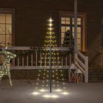 vidaXL Vlaggenmast kerstboom 108 LEDs warmwit 180 cm, Diversen, Kerst, Verzenden, Nieuw