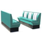 Classic Retro Diner Bank Bel Air HW180 Turquoise, Ophalen, Gebruikt