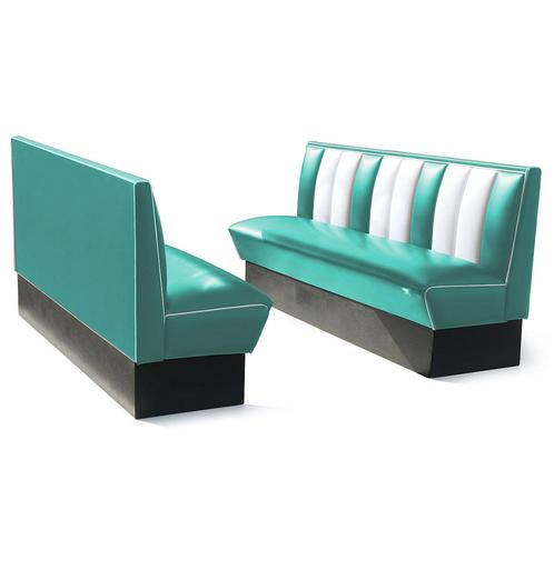 Classic Retro Diner Bank Bel Air HW180 Turquoise, Huis en Inrichting, Banken | Bankstellen, Ophalen