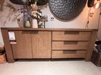 Dressoir Valvola - Smoked brown - Pronto Wonen, Huis en Inrichting, Kasten | Dressoirs, Ophalen of Verzenden, Nieuw, 150 tot 200 cm
