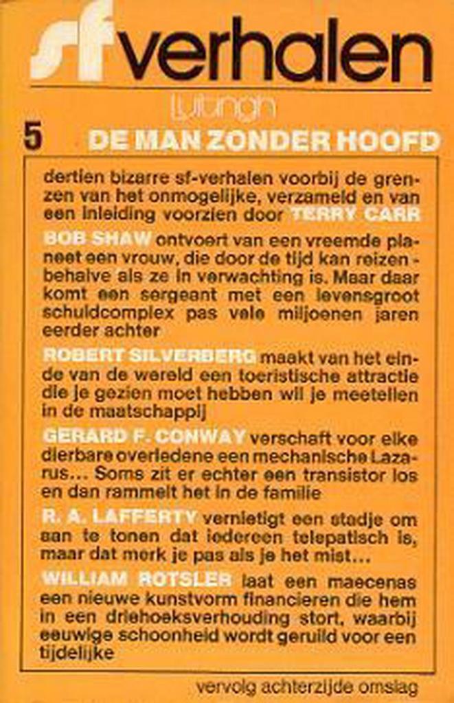 Man zonder hoofd 9789024502240 bundel, Boeken, Overige Boeken, Gelezen, Verzenden