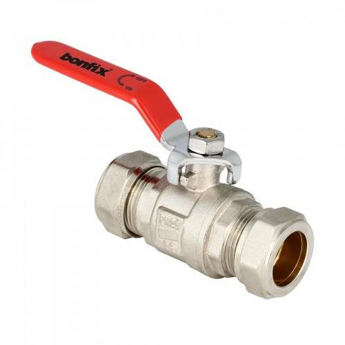 Bonfix kogelkraan 2 x 35 mm knel rode hendel, Doe-het-zelf en Verbouw, Sanitair, Ophalen of Verzenden